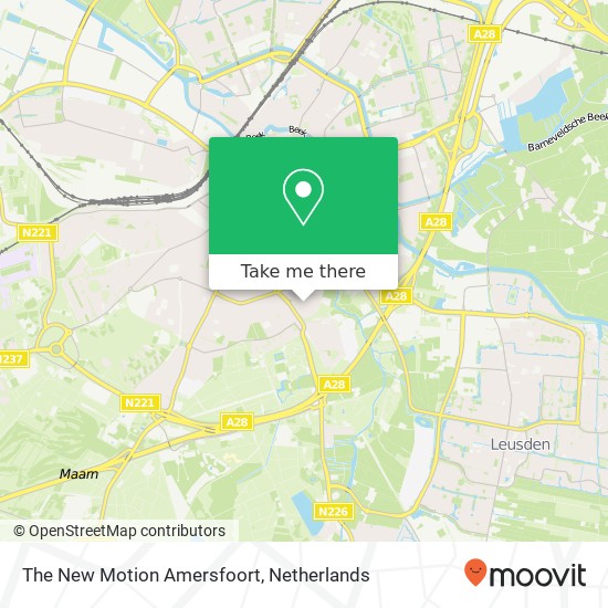 The New Motion Amersfoort kaart