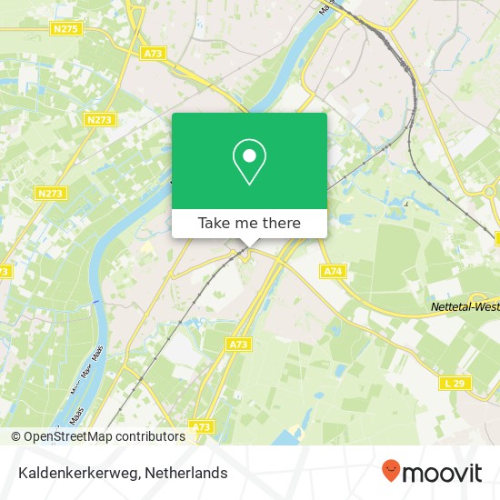 Kaldenkerkerweg, 5932 Tegelen kaart