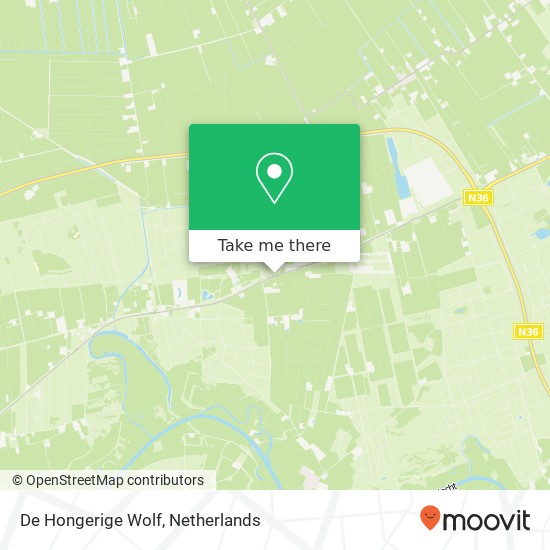 De Hongerige Wolf, Coevorderweg 27 kaart