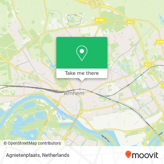 Agnietenplaats, 6822 Arnhem kaart