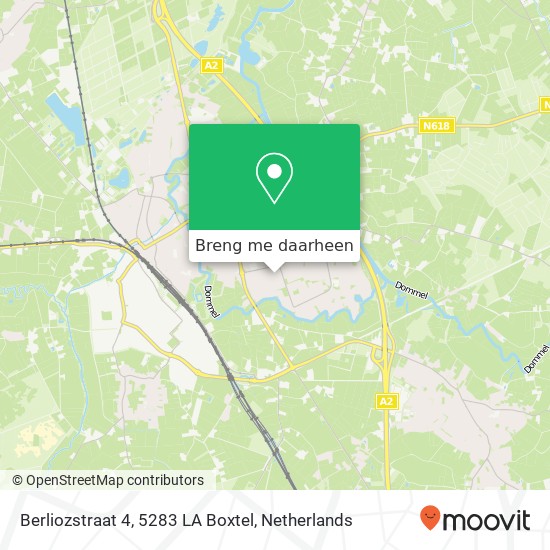 Berliozstraat 4, 5283 LA Boxtel kaart