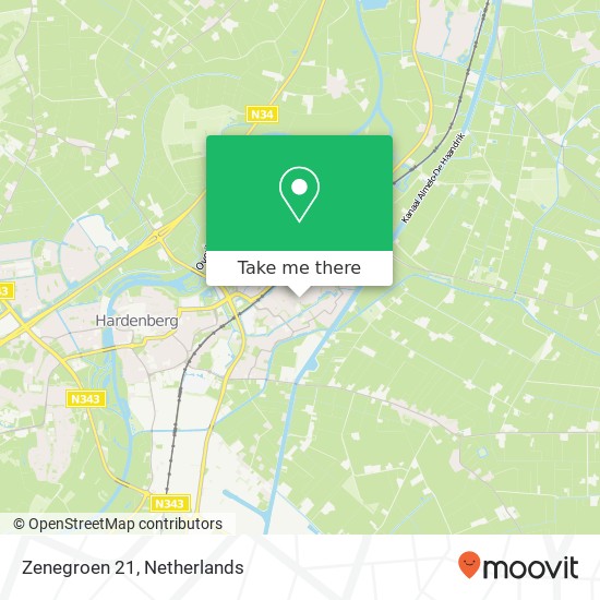 Zenegroen 21, Zenegroen 21, 7772 NH Hardenberg, Nederland kaart