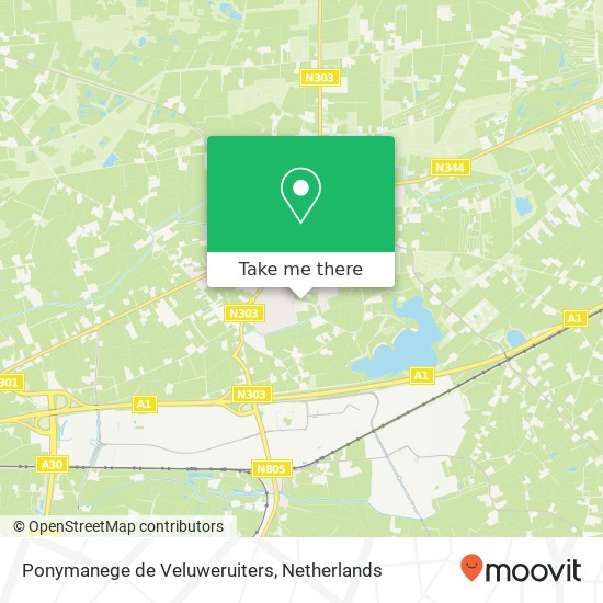 Ponymanege de Veluweruiters, Schoonengweg 6 kaart