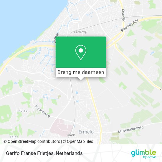 Gerifo Franse Frietjes kaart