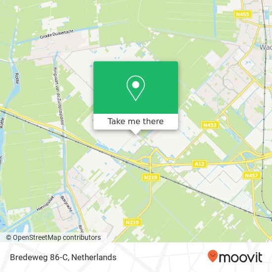 Bredeweg 86-C, Bredeweg 86-C, 2761 KA Zevenhuizen, Nederland kaart
