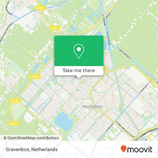 Gravenbos, Gravenbos, 2134 Hoofddorp, Nederland kaart