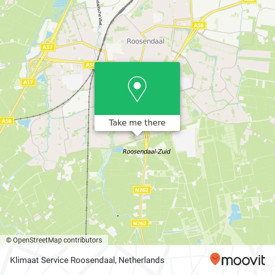 Klimaat Service Roosendaal, Van de Woestijnelaan 28 kaart