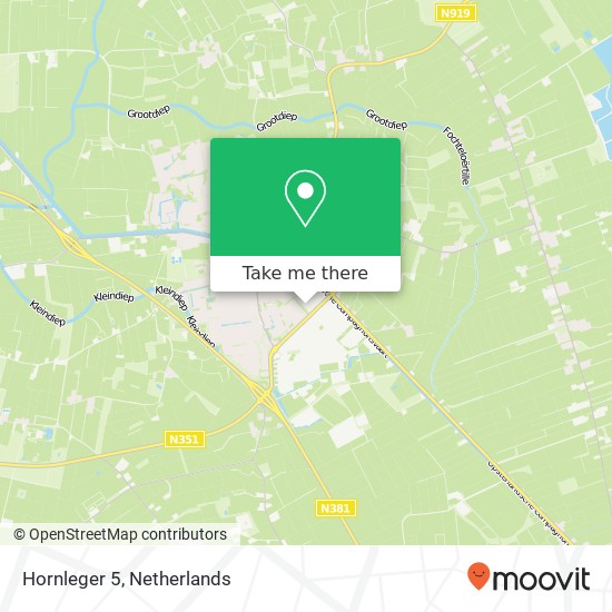 Hornleger 5, Hornleger 5, 8431 HL Oosterwolde, Nederland kaart