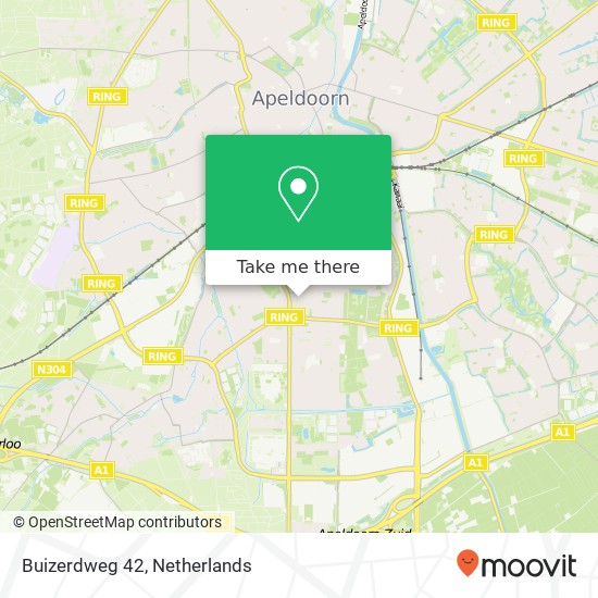 Buizerdweg 42, 7331 JH Apeldoorn kaart