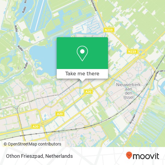 Othon Frieszpad, Othon Frieszpad, 3059 Rotterdam, Nederland kaart