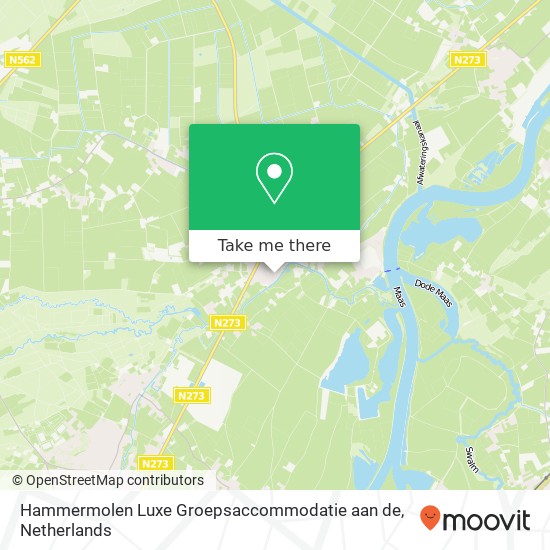 Hammermolen Luxe Groepsaccommodatie aan de, Hammermolen 15 kaart