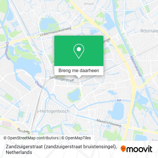 Zandzuigerstraat (zandzuigerstraat bruistensingel) kaart