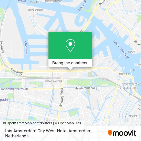 Ibis Amsterdam City West Hotel Amsterdam kaart