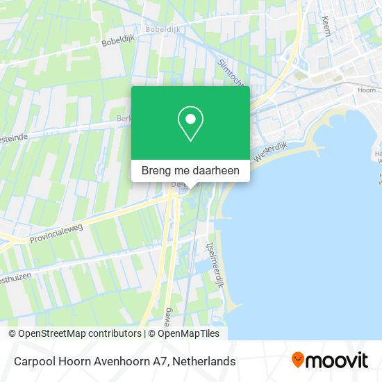 Carpool Hoorn Avenhoorn A7 kaart