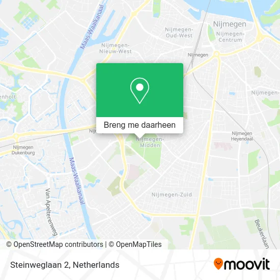 Steinweglaan 2 kaart