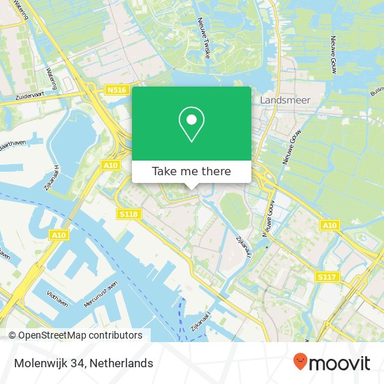 Molenwijk 34, Molenwijk 34, 1035 EG Amsterdam, Nederland kaart