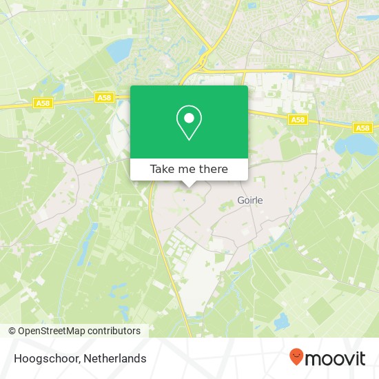 Hoogschoor, Hoogschoor kaart