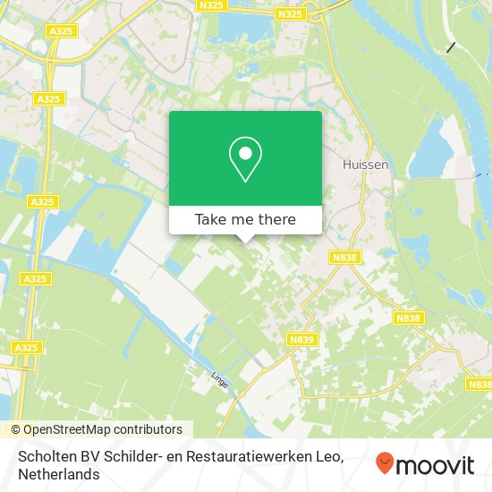 Scholten BV Schilder- en Restauratiewerken Leo, Hoge Woerd 12 kaart