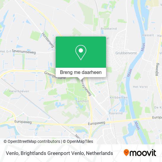 Venlo, Brightlands Greenport Venlo kaart