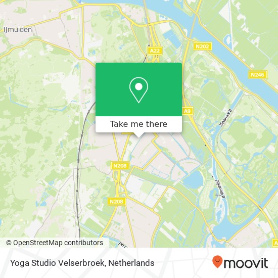 Yoga Studio Velserbroek, Zadelmakerstraat 44 kaart