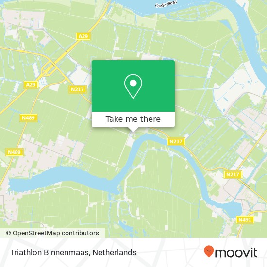 Triathlon Binnenmaas, 3271 Mijnsheerenland kaart