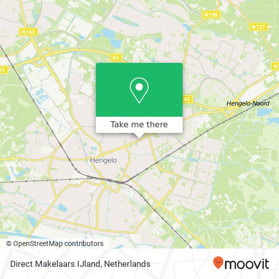 Direct Makelaars IJland, Oldenzaalsestraat 201 kaart