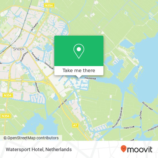 Watersport Hotel, Zwolsmanweg 17 kaart