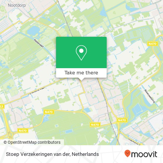 Stoep Verzekeringen van der, Korteweg 5 kaart