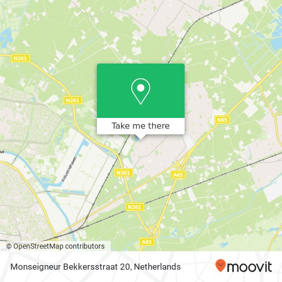 Monseigneur Bekkersstraat 20, Monseigneur Bekkersstraat 20, 5056 EK Berkel-Enschot, Nederland kaart