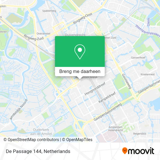 De Passage 144 kaart