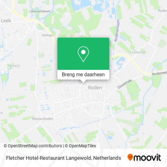 Fletcher Hotel-Restaurant Langewold kaart