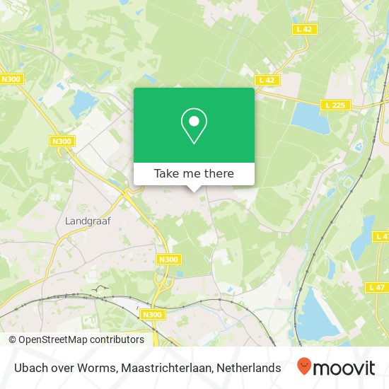 Ubach over Worms, Maastrichterlaan kaart