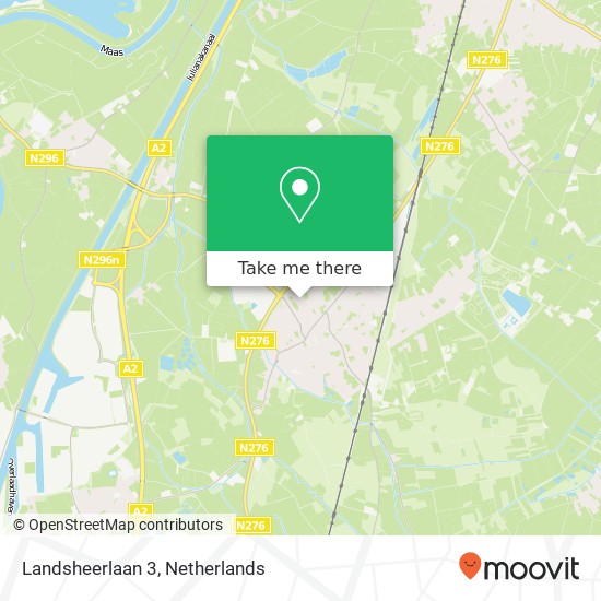 Landsheerlaan 3, 6114 MP Susteren kaart