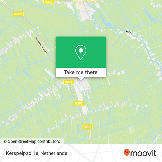Kerspelpad 1e, 2821 ZA Stolwijk kaart