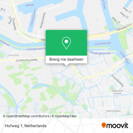 Hofweg 1 kaart