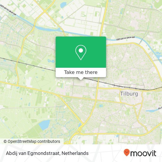 Abdij van Egmondstraat, 5037 CA Tilburg kaart