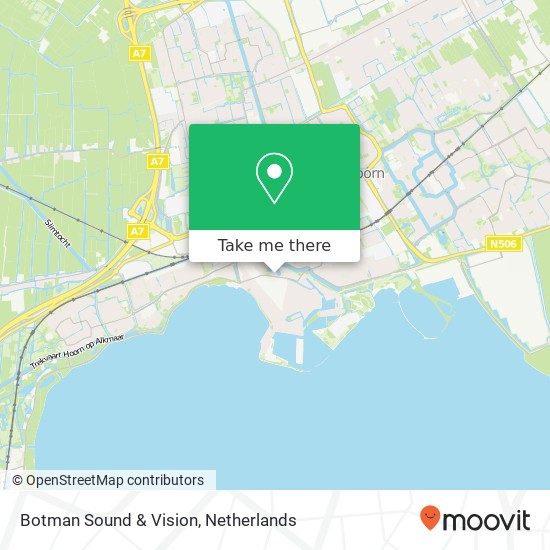 Botman Sound & Vision, Gedempte Turfhaven 13 kaart