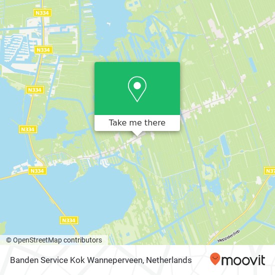 Banden Service Kok Wanneperveen, Veneweg 186 kaart