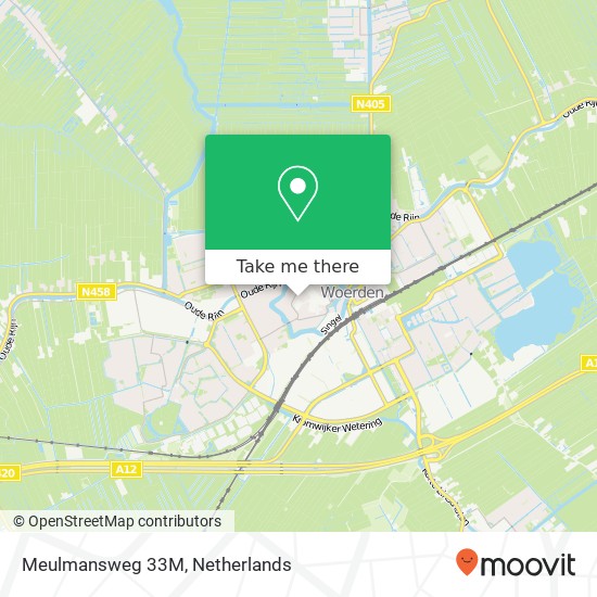 Meulmansweg 33M, Meulmansweg 33M, 3441 AT Woerden, Nederland kaart