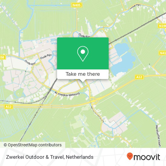 Zwerkei Outdoor & Travel, Jaap Bijzerweg 10 kaart