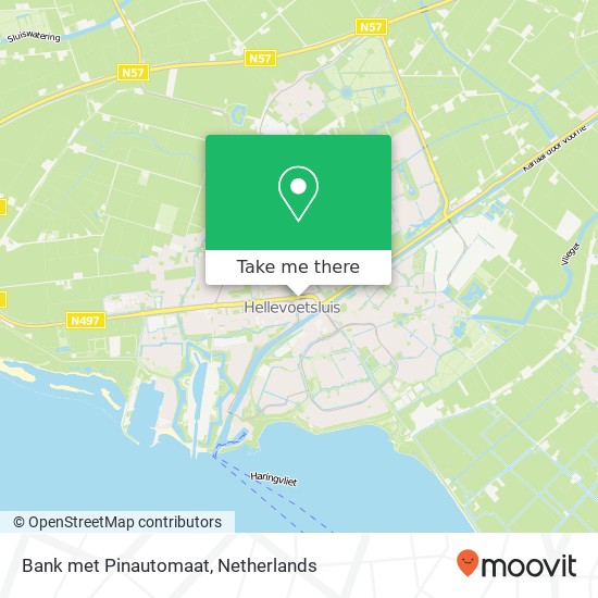 Bank met Pinautomaat, Bruggehoofd kaart