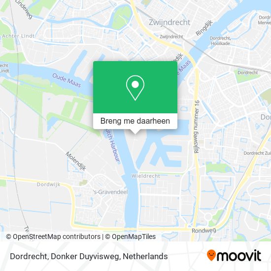 Dordrecht, Donker Duyvisweg kaart