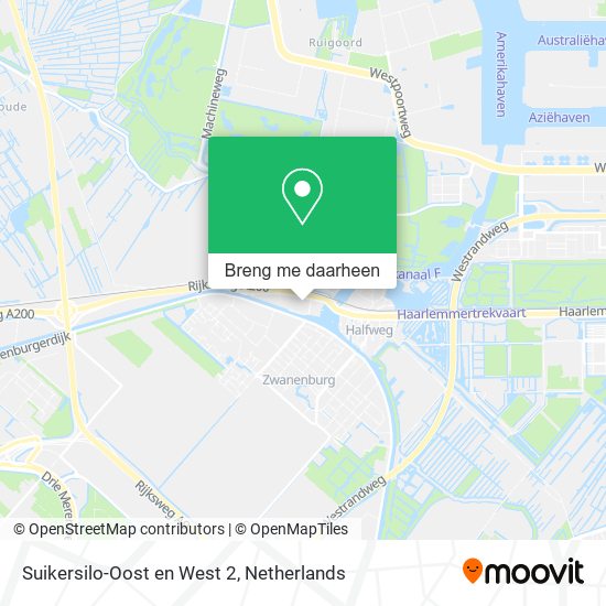 Suikersilo-Oost en West 2 kaart