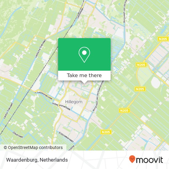 Waardenburg, Waardenburg, 2181 Hillegom, Nederland kaart