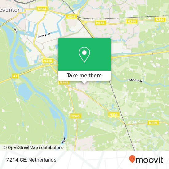 7214 CE, 7214 CE Epse, Nederland kaart