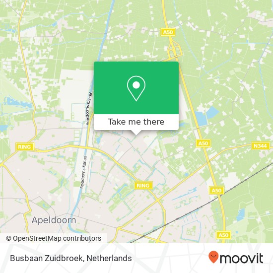 Busbaan Zuidbroek, Busbaan Zuidbroek, 7323 Apeldoorn, Nederland kaart