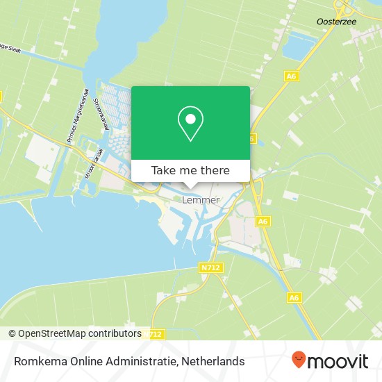 Romkema Online Administratie, Lijnbaan 39 kaart