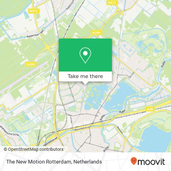 The New Motion Rotterdam kaart