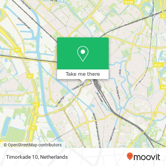 Timorkade 10, 3531 DE Utrecht kaart