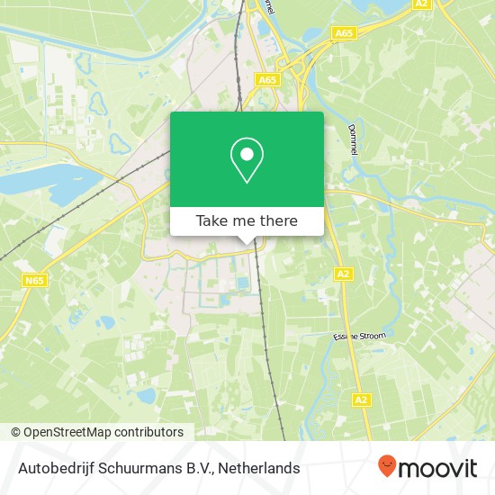 Autobedrijf Schuurmans B.V., Industrieweg 34 kaart